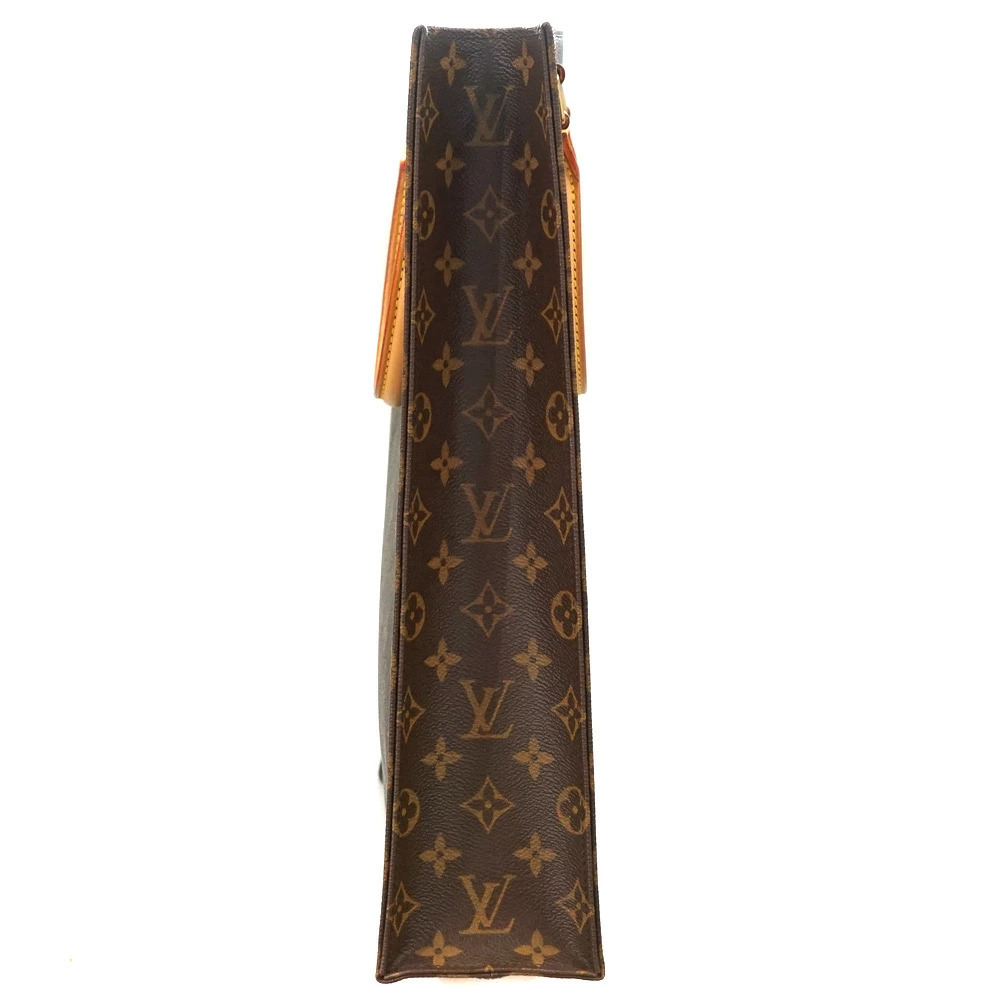 Louis Vuitton Handbag Monogram Bag Plat Sac LV Brown
